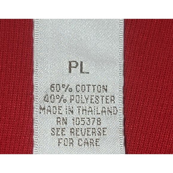 Draper's & Damon's Red Rhinestone Heart On Bodice Top PL Lightweight Soft - Picture 6 of 6